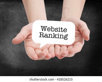 Website Ranking Written On A Speechbubble