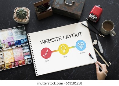 Website Template Content Develop Concept