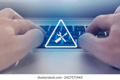 website under maintenance , fixing problem concept