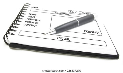website wireframe 
