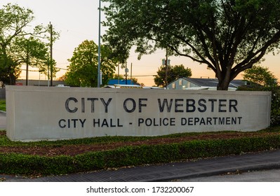 Webster TX/USA - May 2020: Webster City Hall And Police Departme