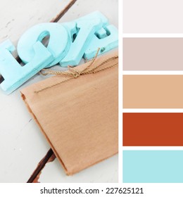 Wedding Accessories. Color Palette Swatches. Pastel Hues