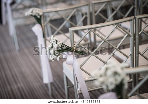 Wedding Aisle Decor Vintage Style Stock Photo Edit Now 542889895