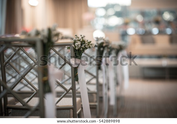 Wedding Aisle Decor Vintage Style Stock Photo Edit Now 542889898