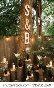 Wedding Altar In Nature Or A Backyard
