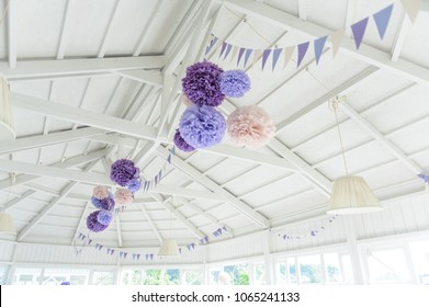 Royalty Free Pom Poms Hanging Stock Images Photos Vectors