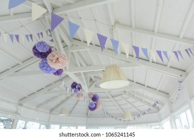 Pom Poms Hanging Stock Photos Images Photography