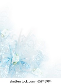 Blue Wedding Background Design