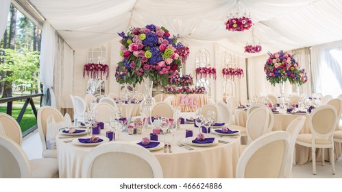 Marquee Wedding Flowers Stock Photos Images Photography