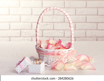 wedding baskets for flower petals