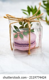 Wedding Bonbonnieres With Macaron. Gift For A Wedding Guest.