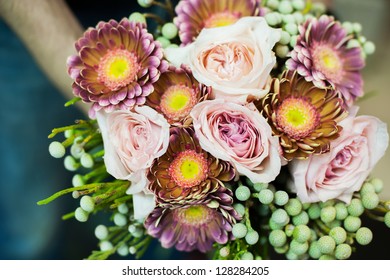 Wedding Boquet In Hands