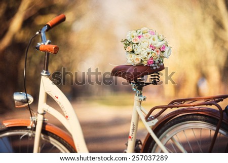 wedding bouquet bike