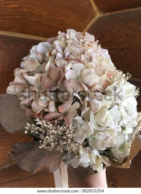 Wedding Bouquet By Log Cabin Stock Photo Edit Now 382855354