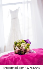 Wedding Bouquet And Wedding Dress