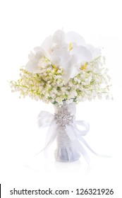Wedding Bouquet Isolated On White Background