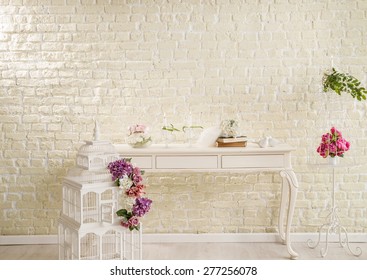 Wedding Brick Wall Decor