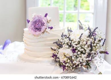 Wedding Cake & Bridal Flowers