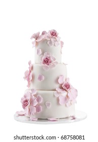 Свадебный торт изолированный на белом фоне