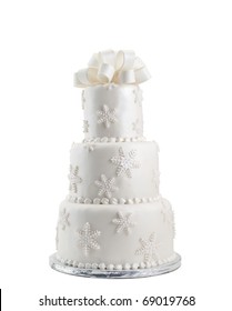 Wedding Cake Isolated On White Background