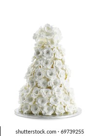 Wedding Cake Isolated On White Background