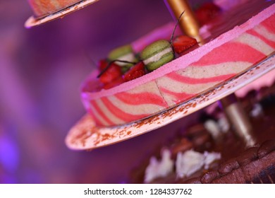 
Wedding Cake With Macaroons