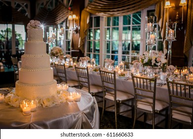 Wedding Cake At Reception