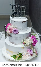 Wedding Cake With Text 