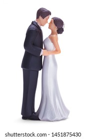 Wedding Cake Topper Isolated On White Background.