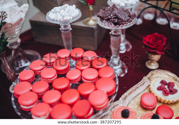 Wedding Candy Bar Buffet On Table Stock Photo Edit Now 387207295