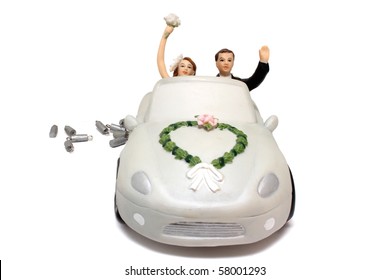 Wedding Car Cake Topper