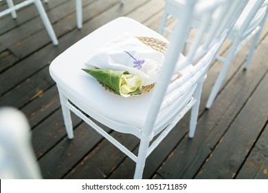 Wedding ceremony setup