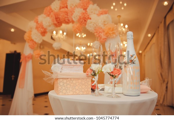 Wedding Ceremony Table Rings Details Wedding Stock Photo Edit Now