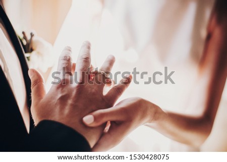 Similar – Image, Stock Photo Female doctor holding hands of patient