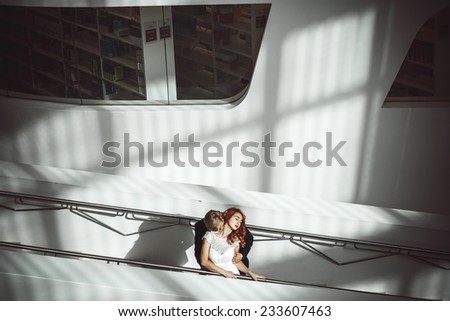Similar – Image, Stock Photo Relaxed mother and sons playing over the bed