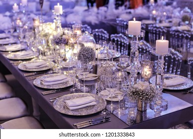 Wedding Day Event Organization Table Setting Decor