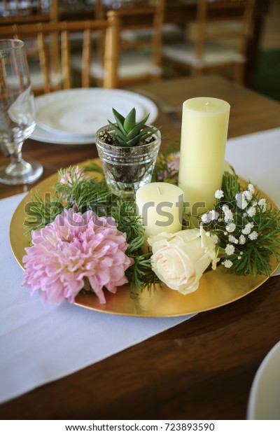 Wedding Decor Rustic Wood Reception Table Stock Image Download Now