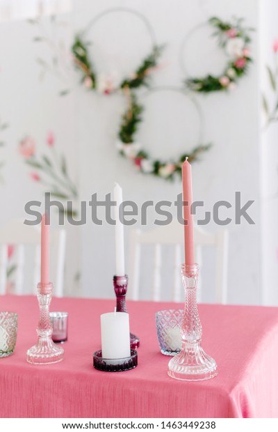 Wedding Decor Table Newlyweds Outdoor Wedding Stock Photo Edit