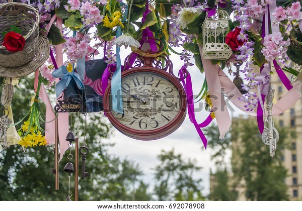 Wedding Decoration Alice Wonderland Style Arc Stock Photo Edit