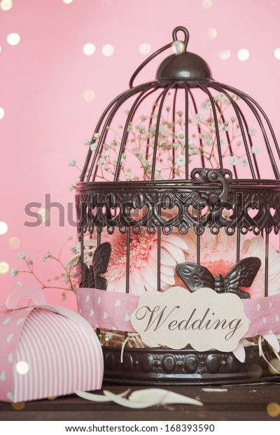 Wedding Decoration Birdcage Stock Photo Edit Now 168393590