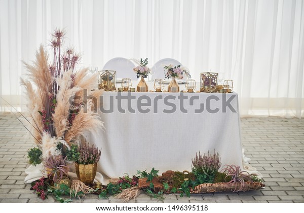 Wedding Decoration Boho Stylelight Colors Tentwedding Nature