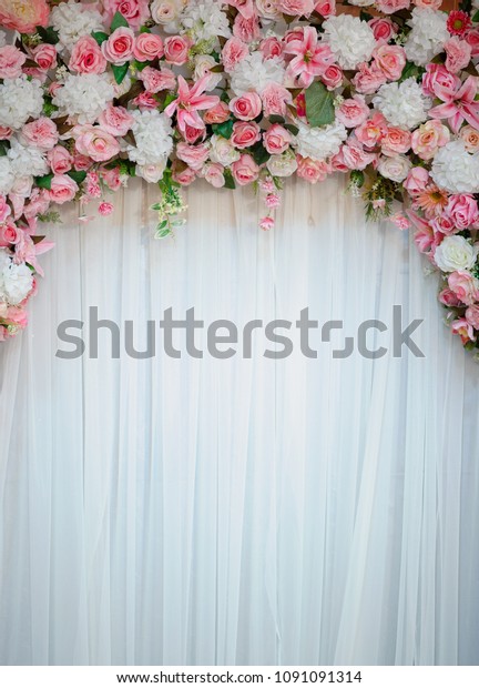 Wedding Decoration Flower Background Colorful Background Stock Photo ...