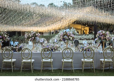 Wedding Decoration White Flower Fairytales with Nightsky stars