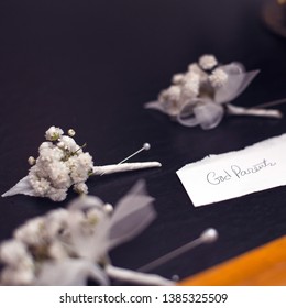 Wedding Decorations Placed Throughout The Beautiful Reception Hall At Poche's Country Club In Breaux Bridge, Louisiana. 