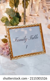 Wedding Dinner Reception Table Seating Chart