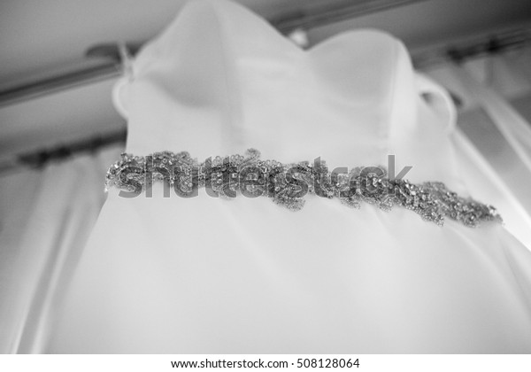 Wedding Dress Silver Belt Stock Photo (Edit Now) 508128064