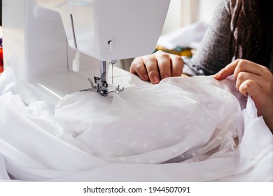 Wedding Dressmaker Altering White Vintage Wedding Dress