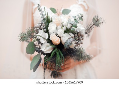 Wedding floristics in the form of a bouquet - Shutterstock ID 1365617909