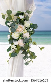 Wedding Flowers On Wedding Arbor