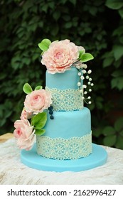 Wedding Fondant Cakes, Green Trees